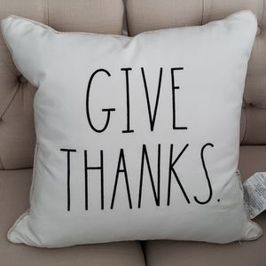 Rae Dunn GIVE THANKS pillow